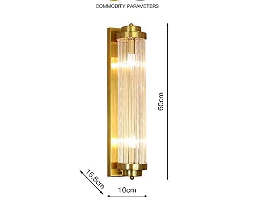 Luxury Gold & Crystal Wall Light | Elegant Ribbed Glass Sconce | Modern Accent Lighting