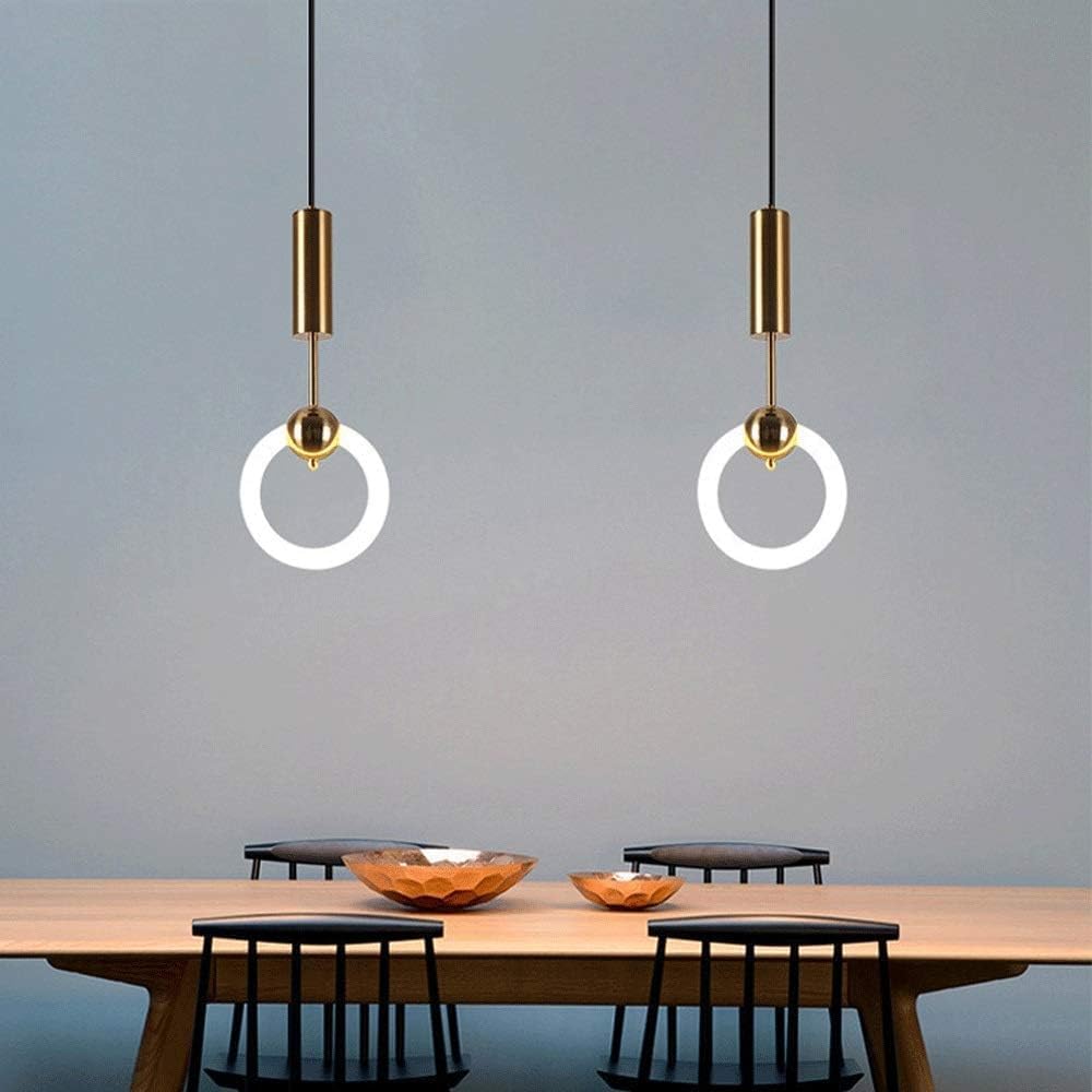 Modern Gold LED Pendant Light | Adjustable Hanging Lamp | Elegant Ceiling Lighting for Home & Office