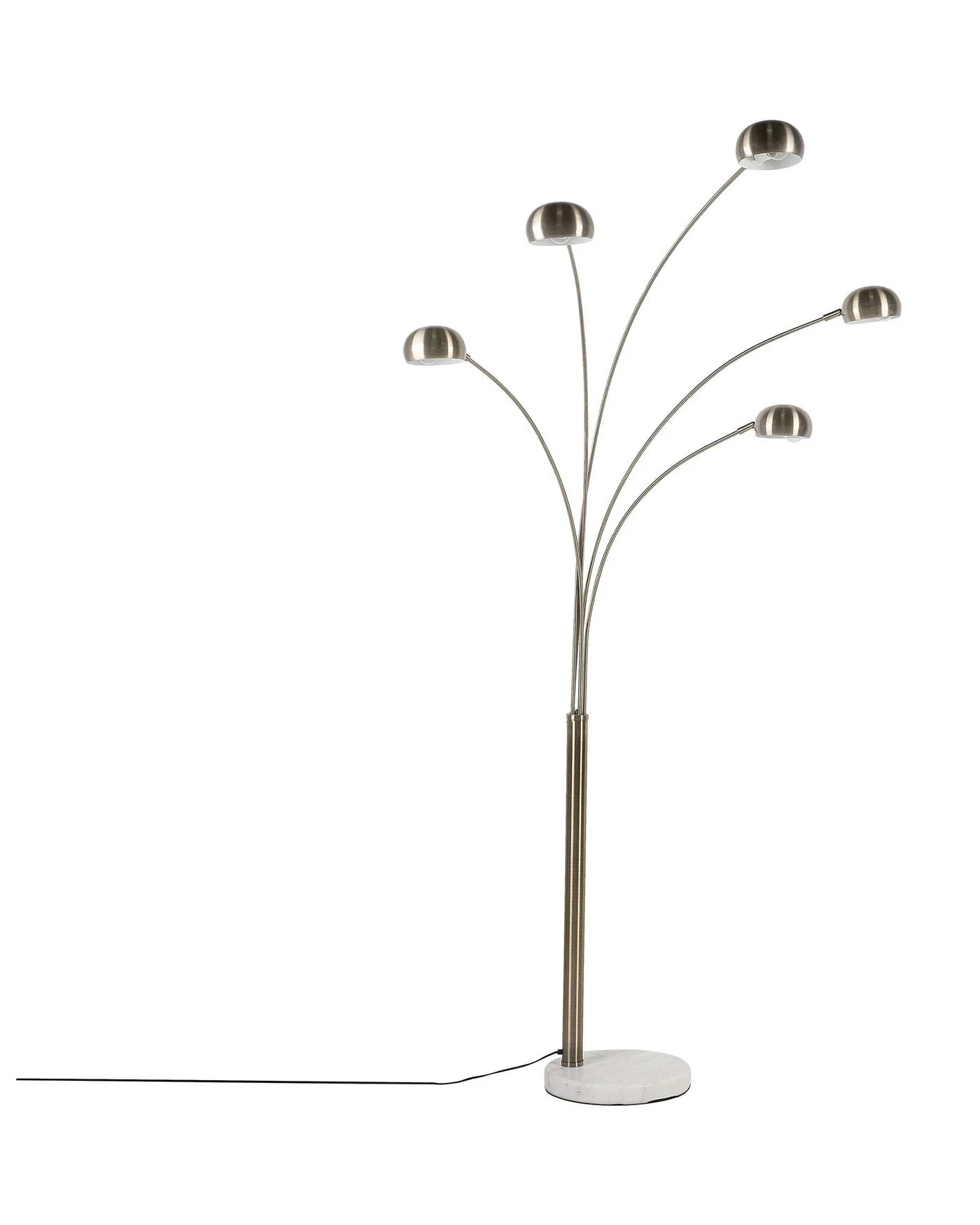 Modern 5-Head Arc Floor Lamp | 7 Feet Tall Adjustable Standing Lamp