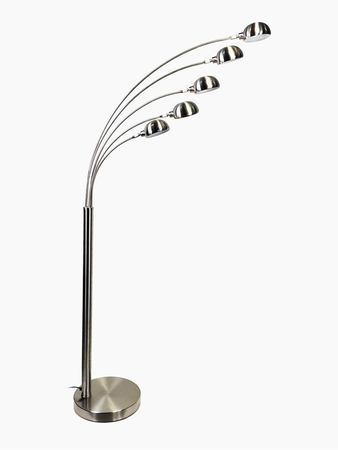 Modern 5-Head Arc Floor Lamp | 7 Feet Tall Adjustable Standing Lamp