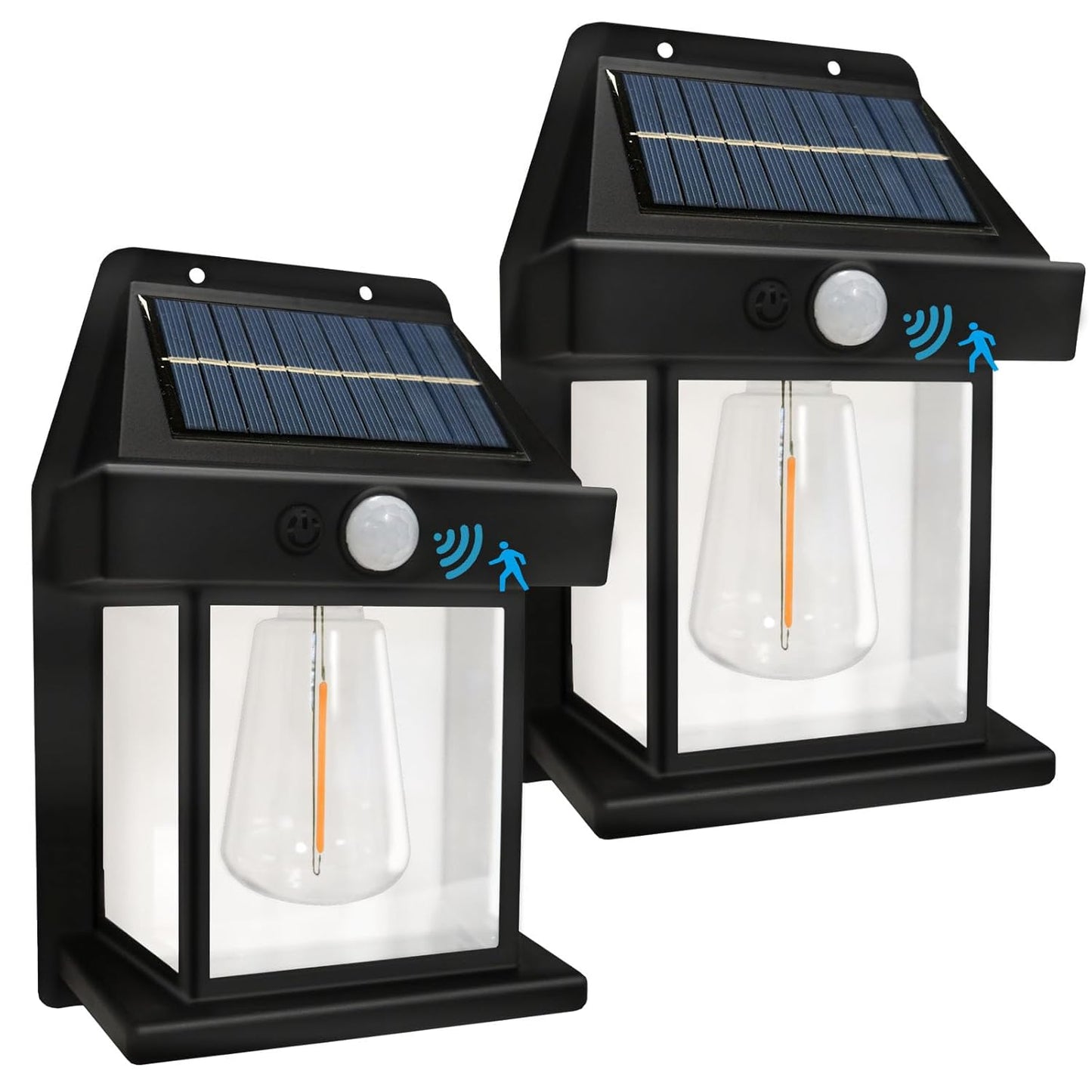 Solar Wall Lantern with Motion Sensor – Outdoor Waterproof Dusk to Dawn Wall Light, Wireless Solar Powered Porch Sconce with 3 Lighting Modes for Front Door, Patio & Entryway(pack of 1)
