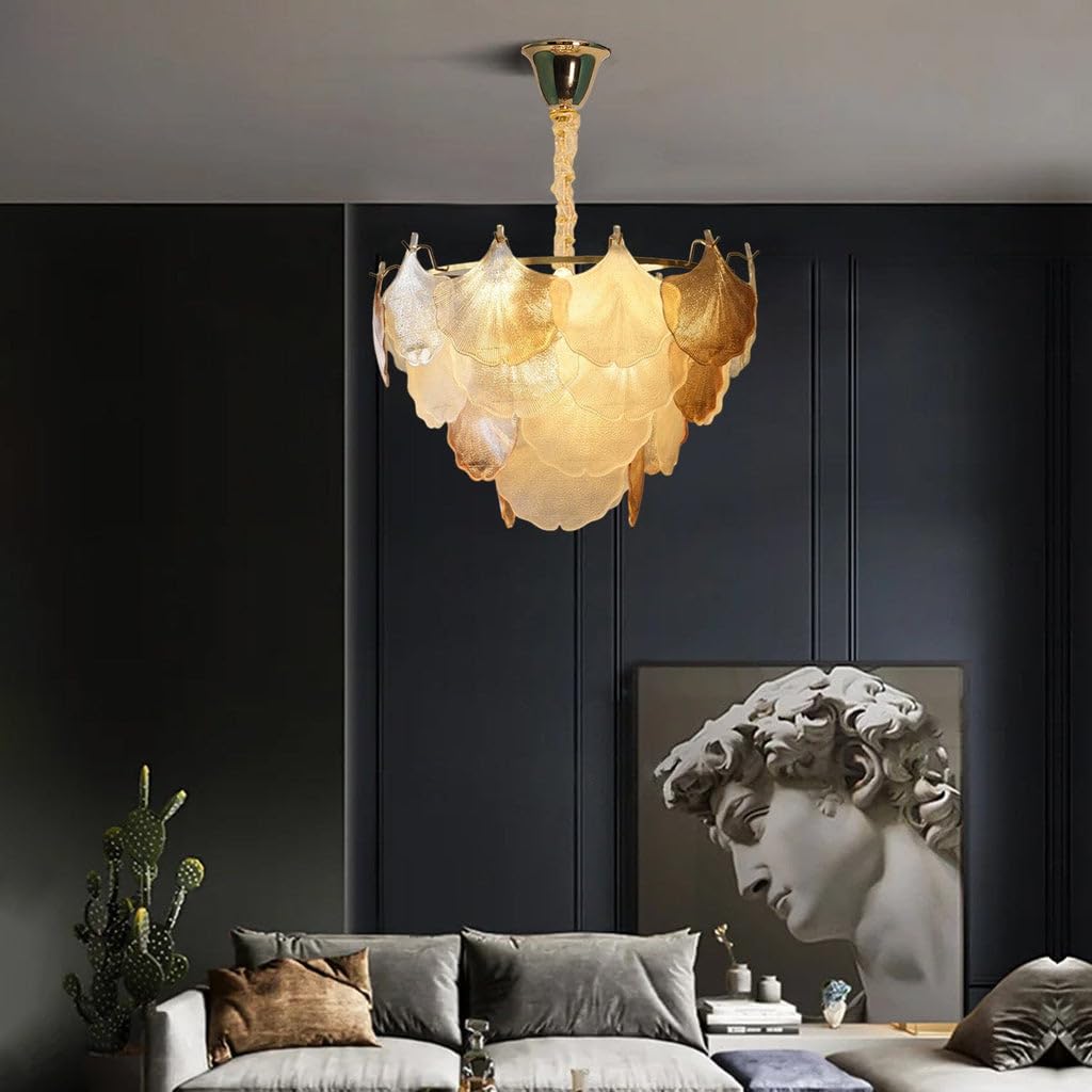 Luxury Ginkgo Leaf Chandelier Light – 600mm & 800mm Variants