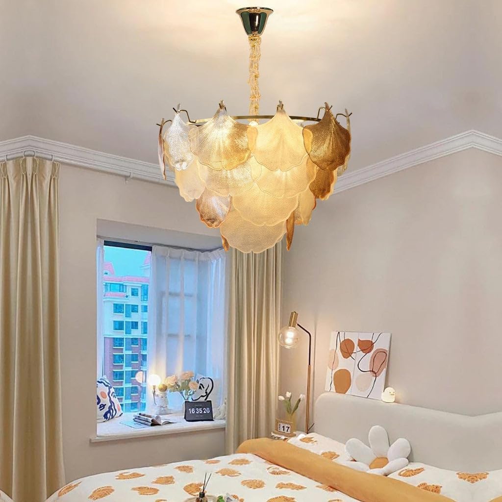 Luxury Ginkgo Leaf Chandelier Light – 600mm & 800mm Variants