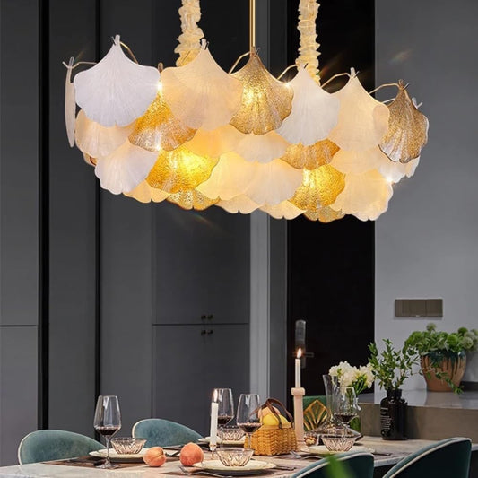 Luxury Ginkgo Leaf Chandelier Light – 600mm & 800mm Variants
