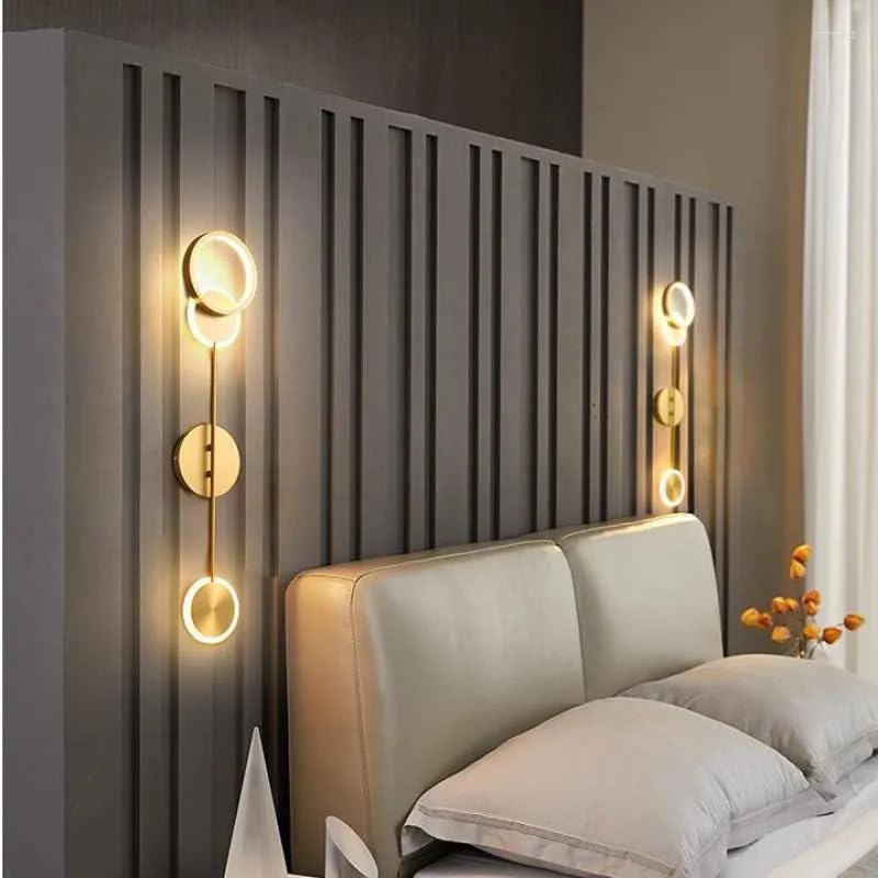 Modern Gold LED Wall Light | Geometric Design | Luxury Indoor Wall Lamp