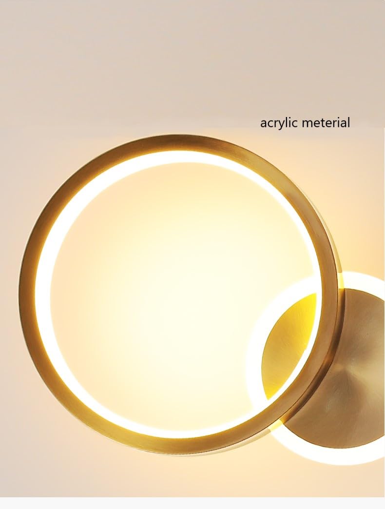 Modern Gold LED Wall Light | Geometric Design | Luxury Indoor Wall Lamp