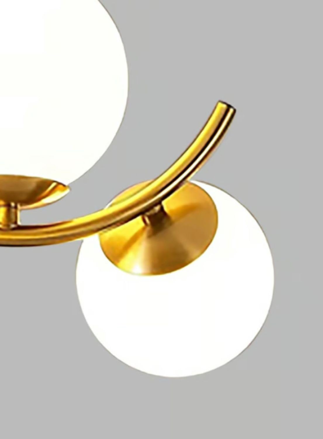 Globe Gold Pendant Light – Frosted Glass & Metal Hanging Lamp