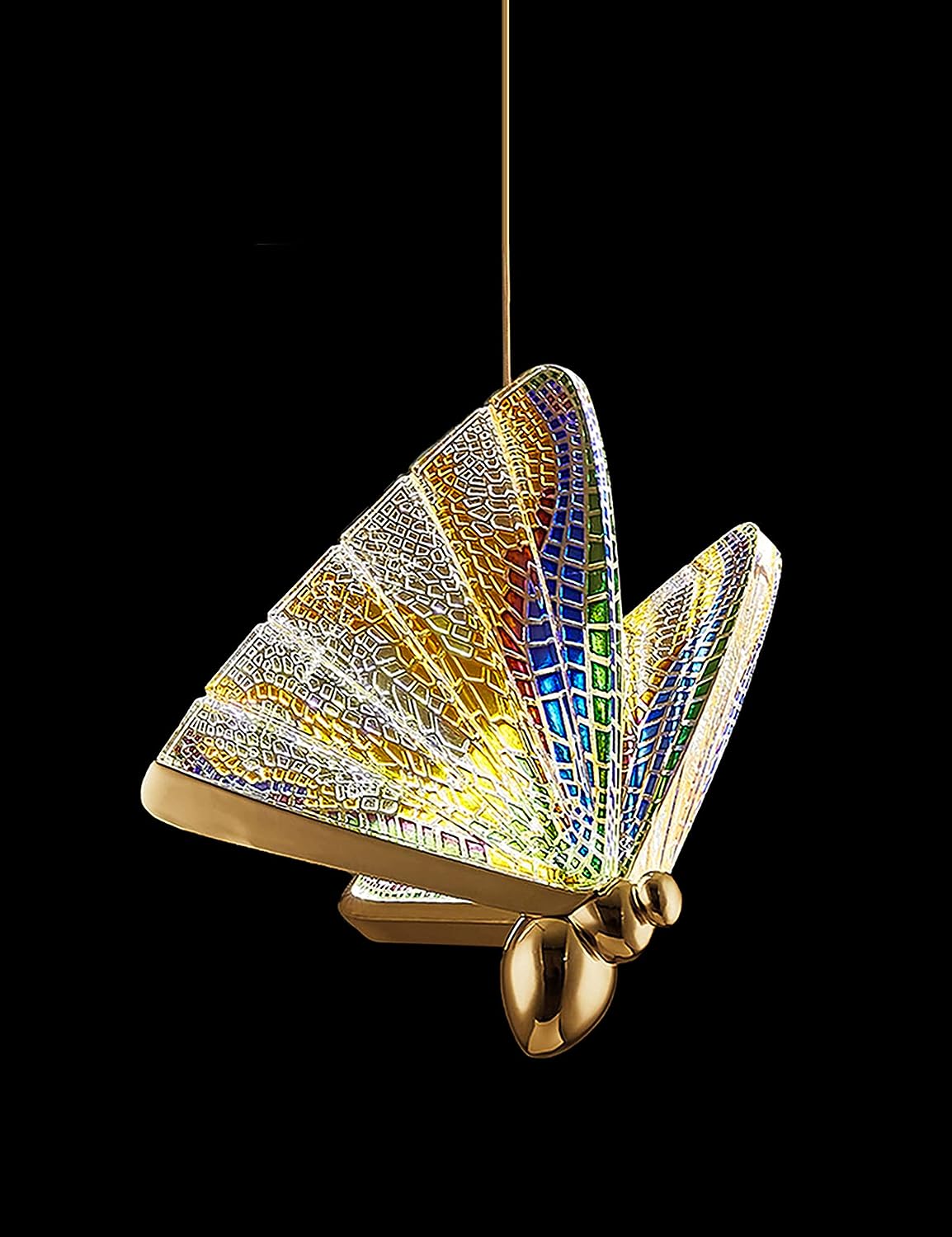 Luxury Butterfly Pendant Light | 14CM Hanging Lamp for Living Room & Bedroom