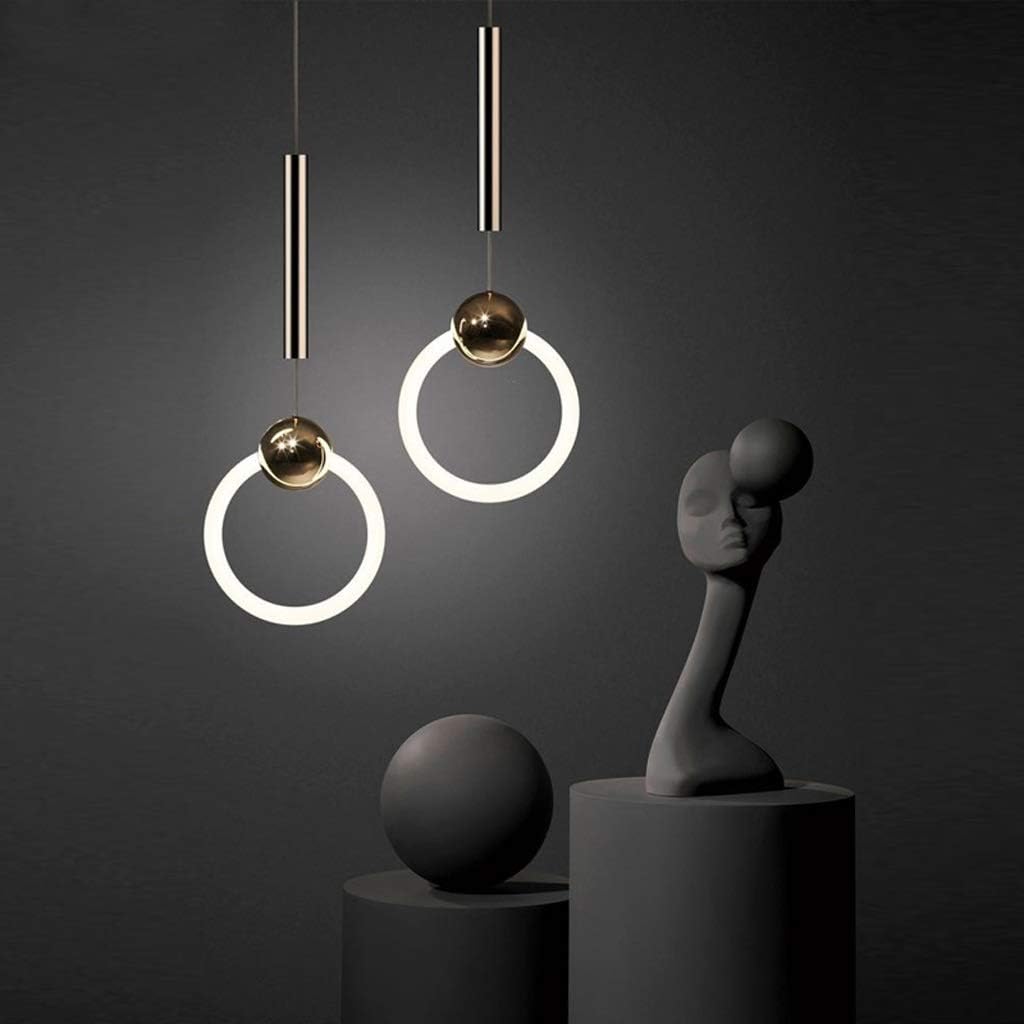 Modern Gold LED Pendant Light | Adjustable Hanging Lamp | Elegant Ceiling Lighting for Home & Office