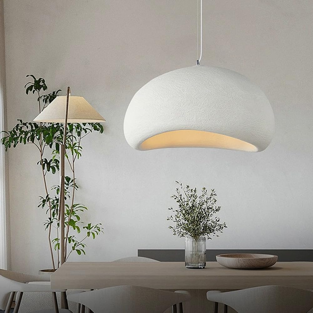 Modern Polystyrene Pendant Light – Elegant Ceiling Hanging Lamp for Living Room & Bedroom