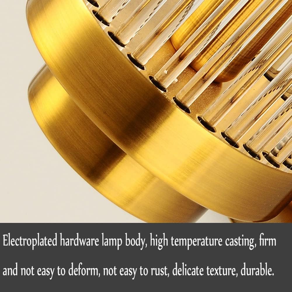 Luxury Gold & Crystal Wall Light | Elegant Ribbed Glass Sconce | Modern Accent Lighting