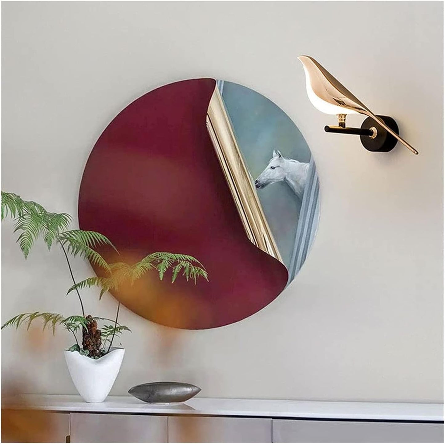 Modern Bird LED Wall Light | Elegant Decorative Wall Lamp for Bedroom & Living Room