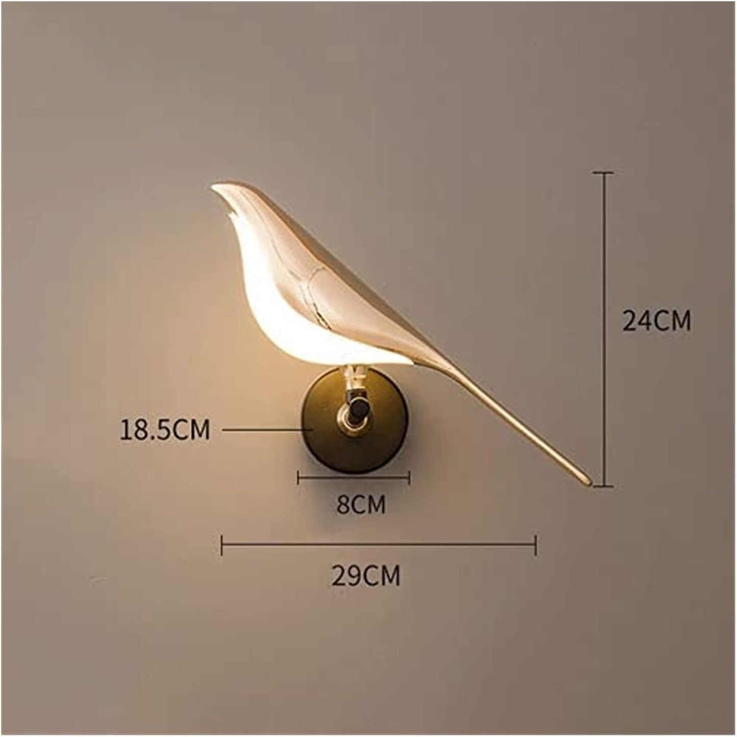 Modern Bird LED Wall Light | Elegant Decorative Wall Lamp for Bedroom & Living Room