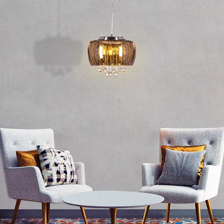 Modern Crystal Raindrop Chandelier –  Pendant Light (400mm) for Dining & Living Room