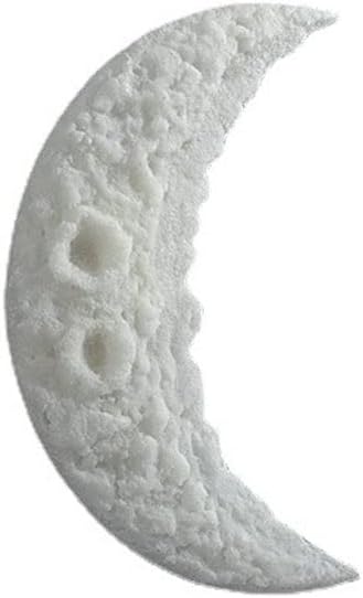 Crescent Moon Glow Resin Wall Sconce for Bedroom, Living Room