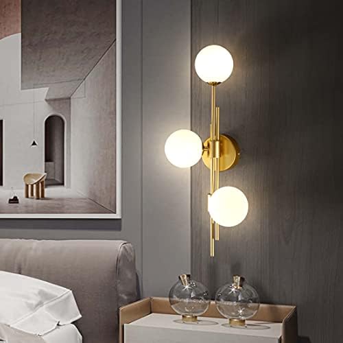 Modern Gold Globe Wall Light | LED G9 | Metal & Glass | Left & Right Options
