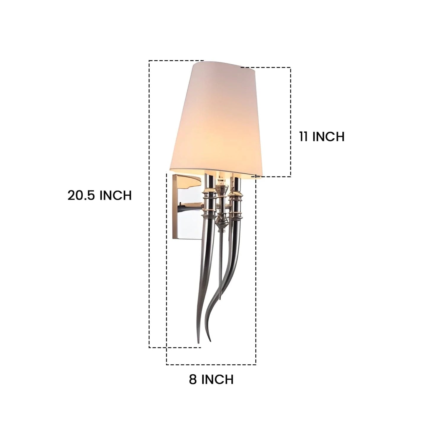 Elegant Gold & White Elephant Tusk Wall Light – Luxury Decorative Lighting for Bedroom & Living Room