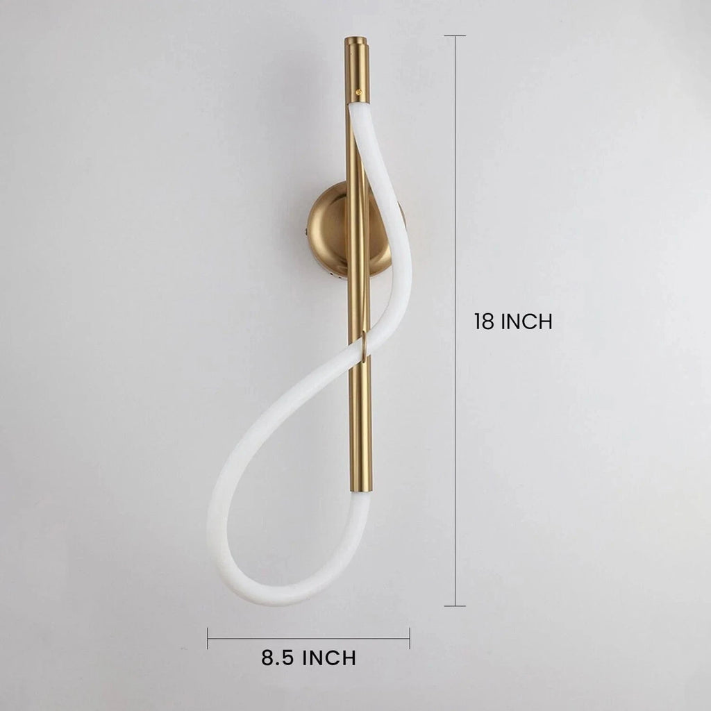 Golden Infinity Loop Wall Light