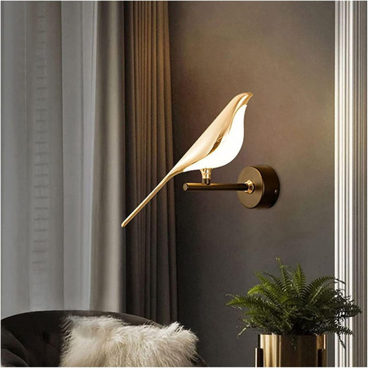 Modern Bird LED Wall Light | Elegant Decorative Wall Lamp for Bedroom & Living Room